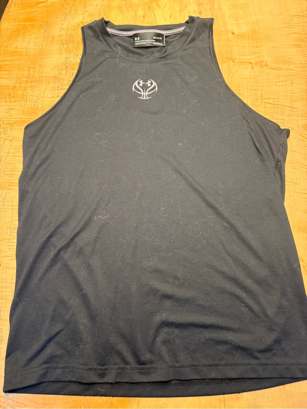 LG Men’s Black Sleeveless Athletic Tank Top Under Armour